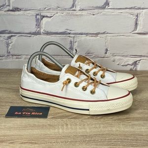 Converse Chuck Taylor All Star Shoreline White Slip On Sneakers